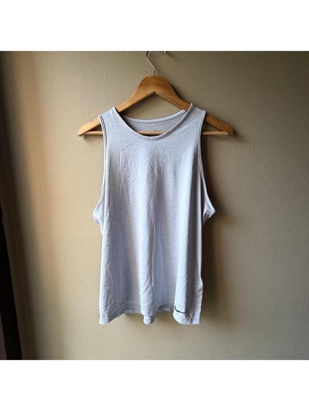 Nike Dri-FIT Heather Gray Muscle Tank Top Size Large